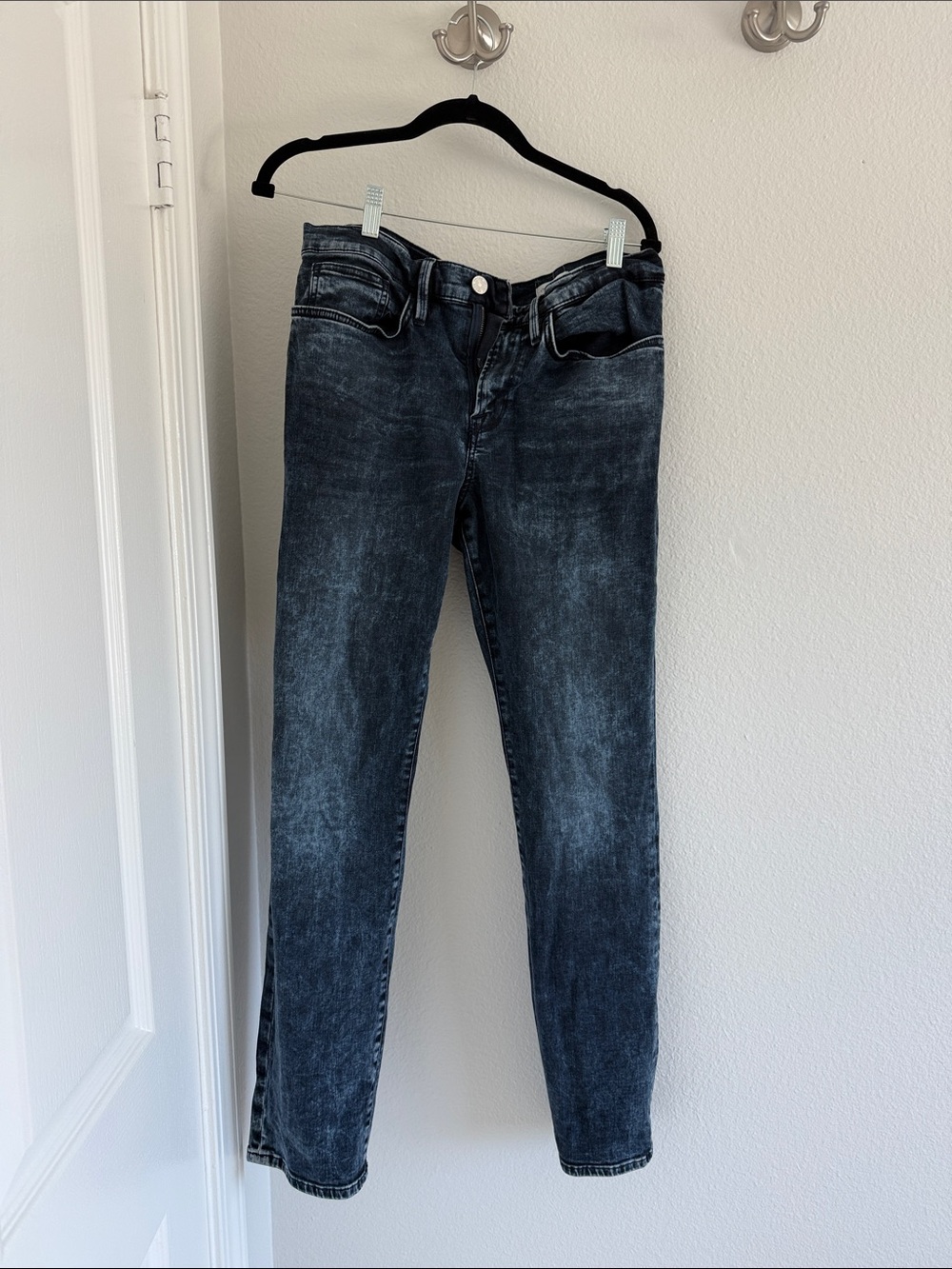 Frame Denim MENS Washed Black Skinny Jeans